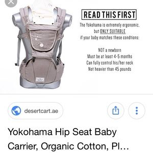 yokohama hip seat baby carrier